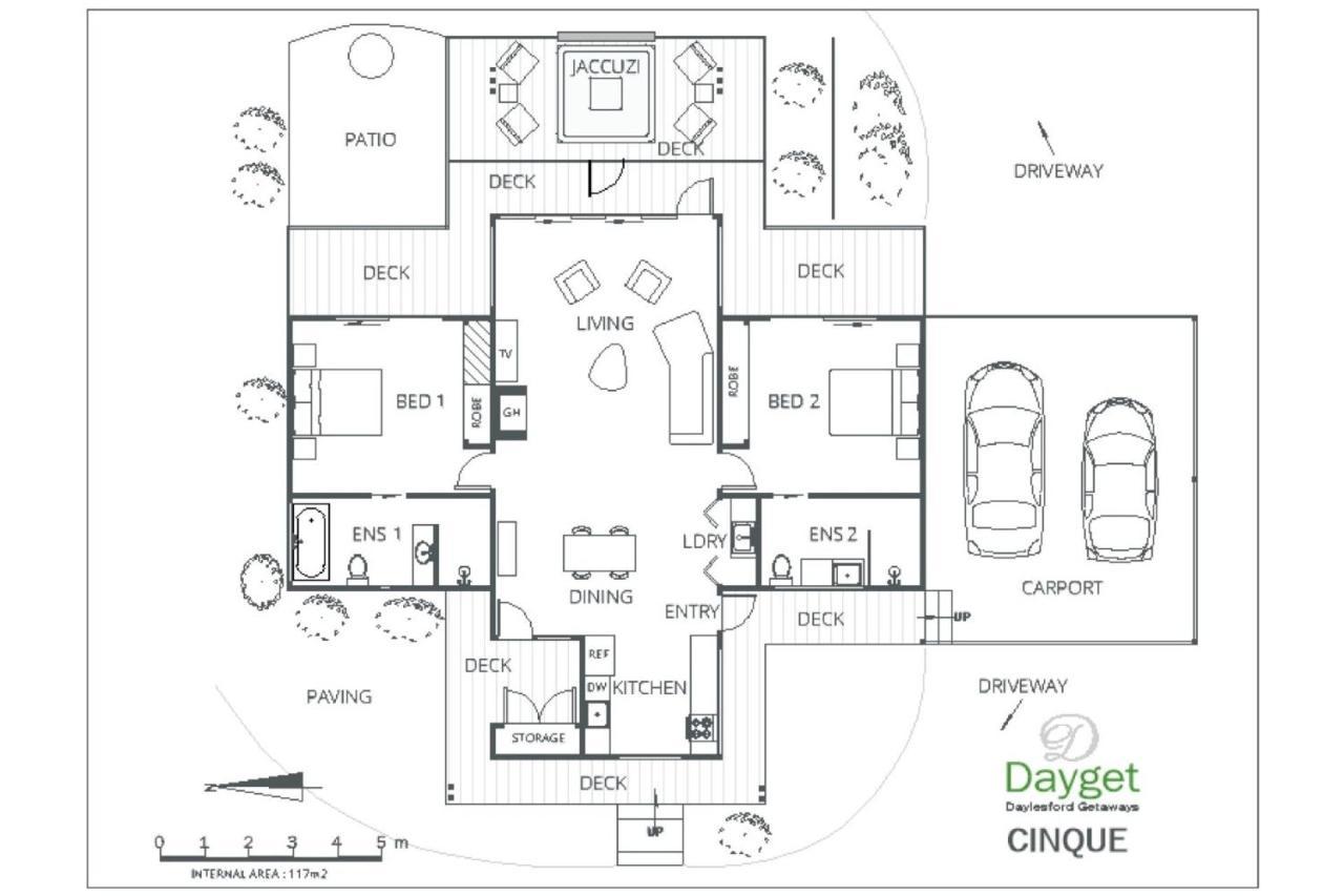 Cinque Villa Hepburn Springs Ngoại thất bức ảnh